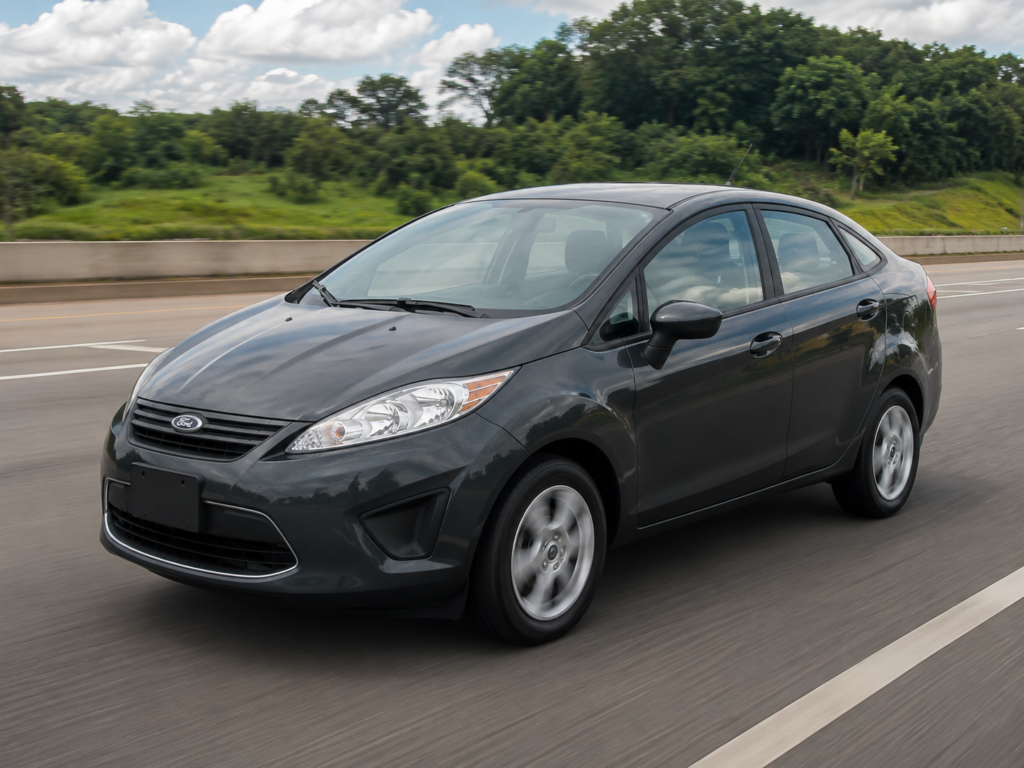 Ford Fiesta subcompact car representing cheap used cars with PowerShift automatic transmission concerns.